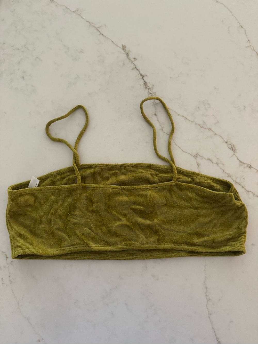 Free People Ribbed Spaghetti Crop Tank - Picture 2 of 4